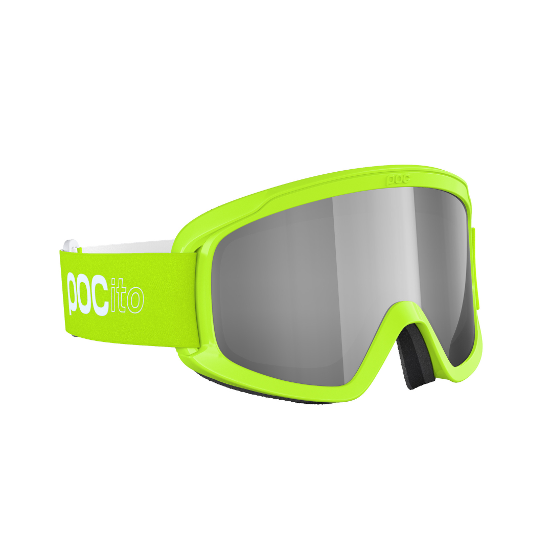 Pocito Opsin Kids Snow Goggles, Colour: Fluoro Yellow Green One Size