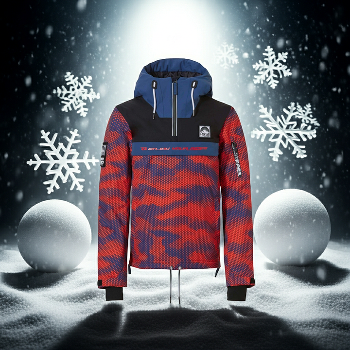 Rehall Karl Boys Ski Anorak - Camo Orange