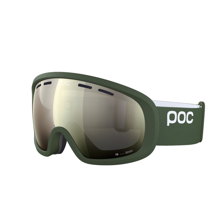 POC Fovea Mid Clarity Youth Ski Goggles, Colour: Epidote Green/Spektris Ivory