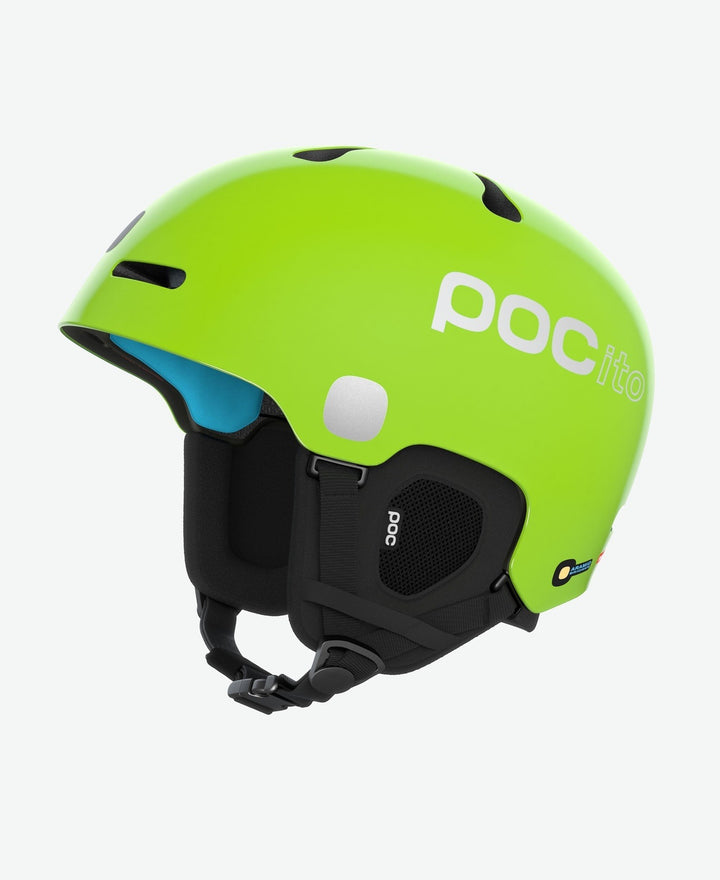 POCito Fornix SPIN Kids Helmet, Colour: Fluoro Yellow/Green