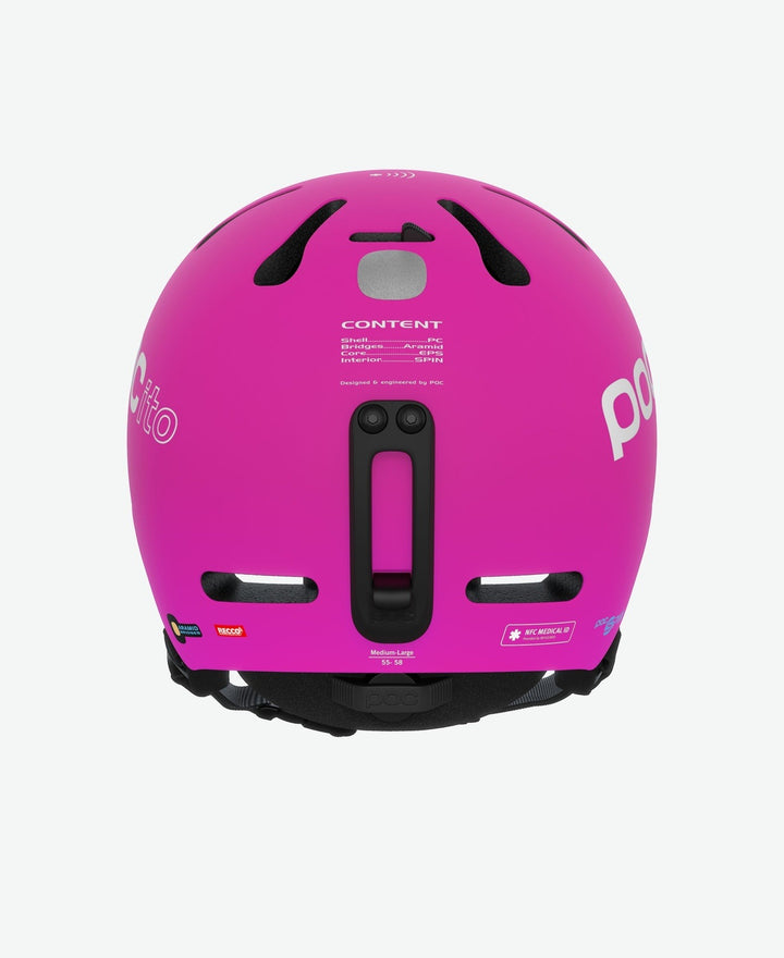 POCito Fornix SPIN Kids Helmet, Colour: Fluoro Yellow/Green
