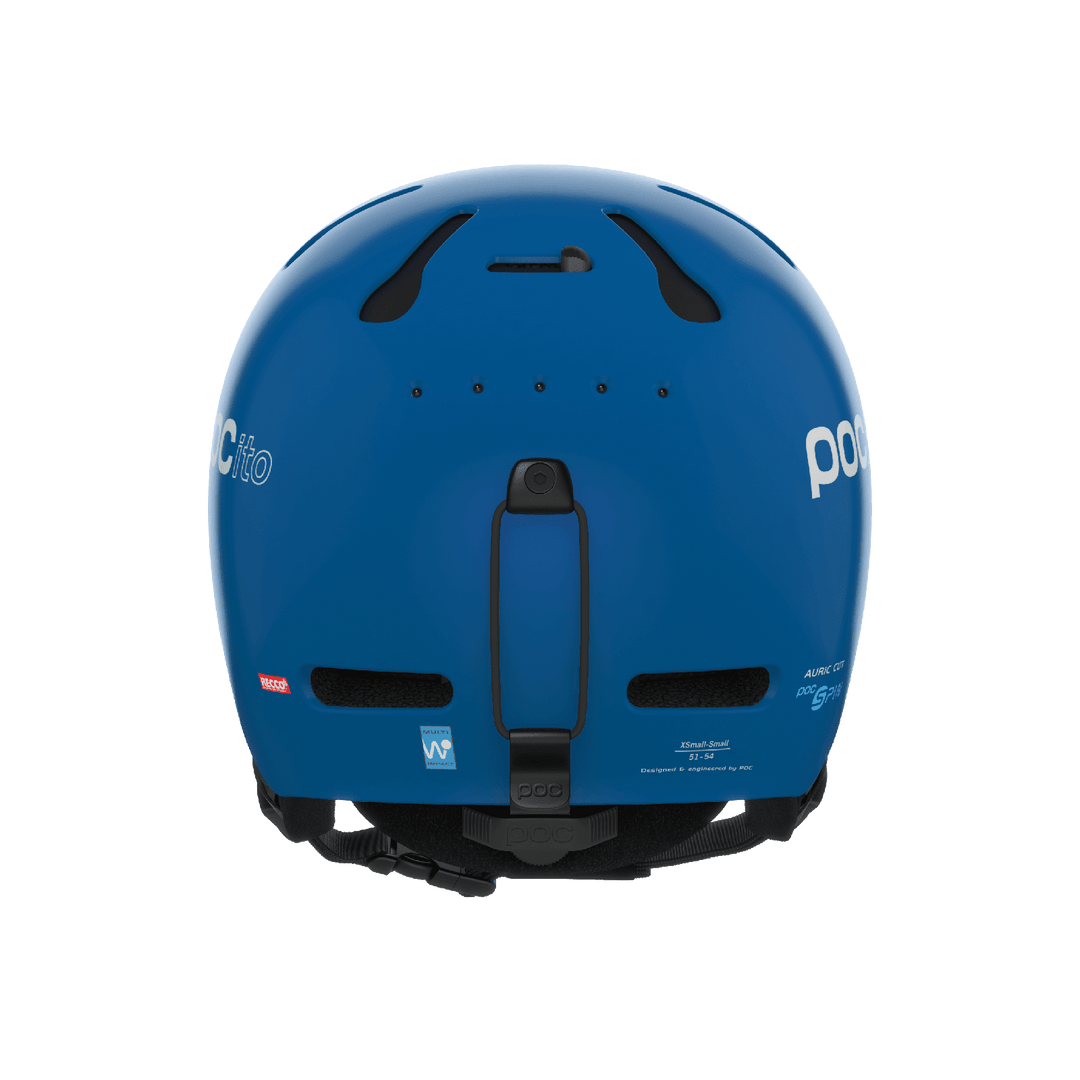 POCito Auric Cut Spin Kids Helmet, Colour: Fluoro Yellow/Green