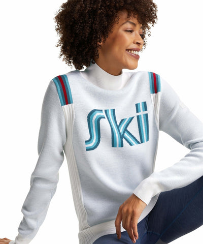 Falke Ergonomic Sport System SK Mock Neck Ski Pullover - Offwhite SnowKids SnowKids 