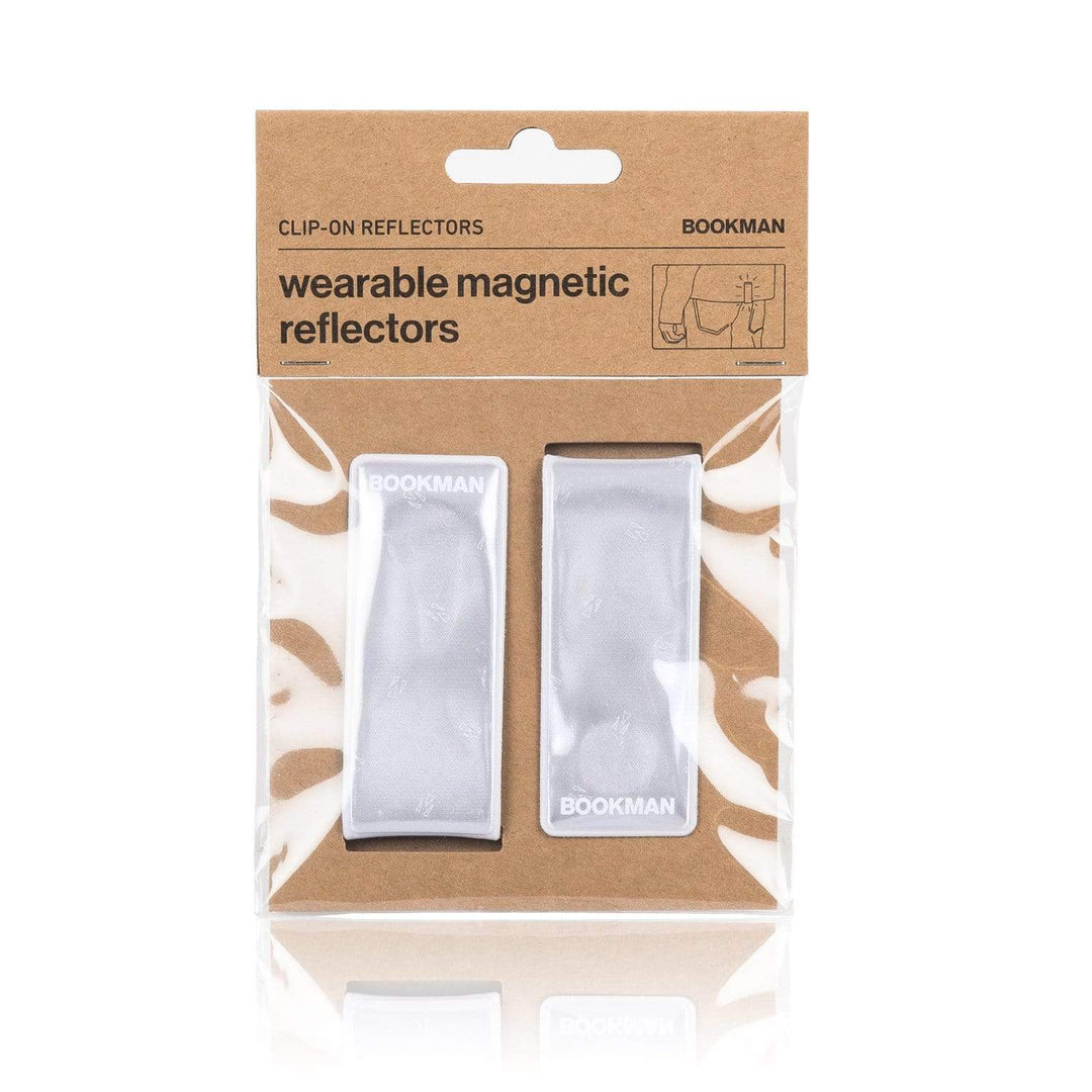 Bookman Safety Clip On Reflectors, Colour: White