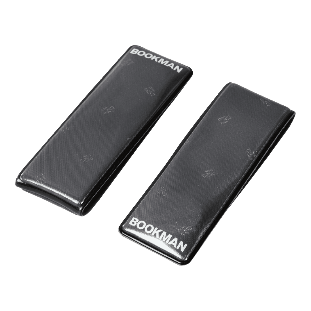 Bookman Safety Clip On Reflectors, Colour: Black