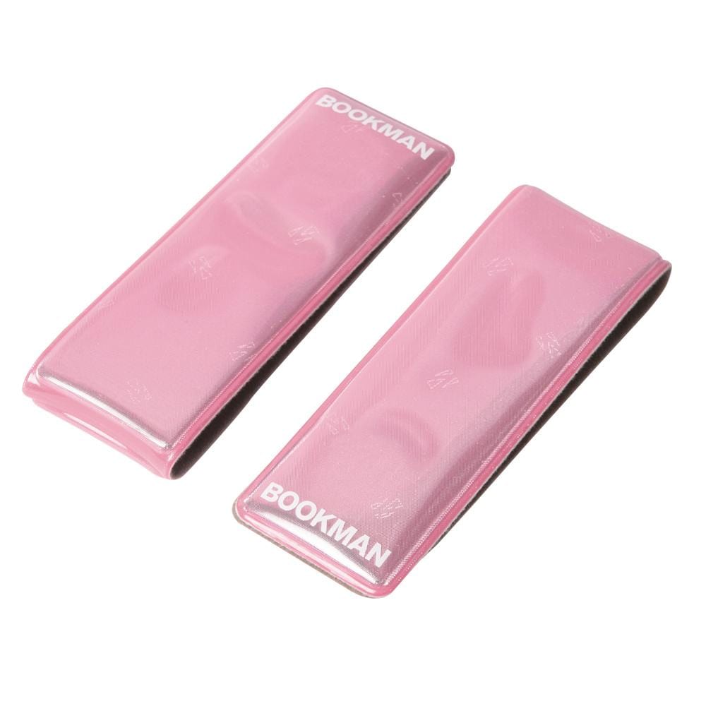 Bookman Safety Clip On Reflectors, Colour: Pink