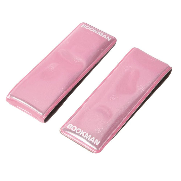 Bookman Safety Clip On Reflectors, Colour: Pink