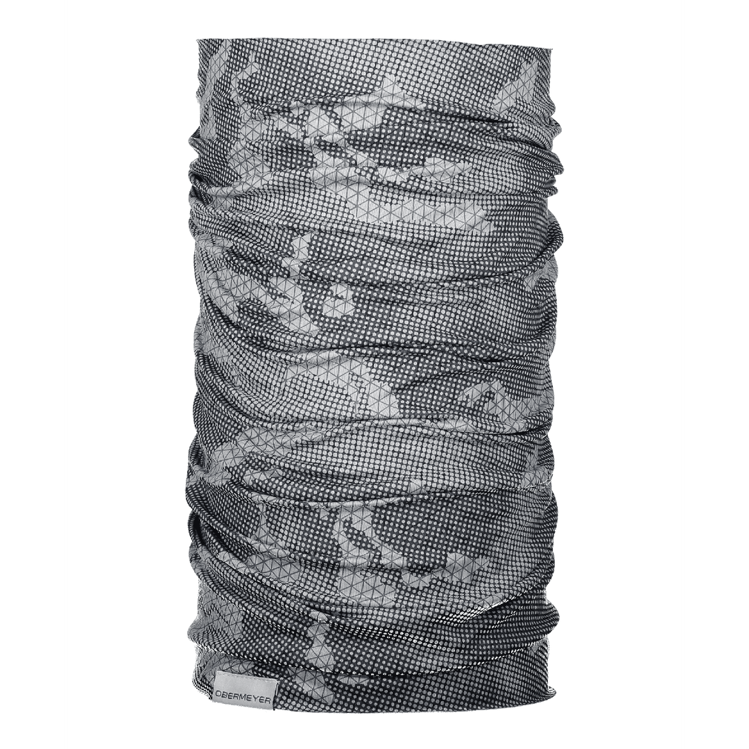 Obermeyer Unisex Neck Gaiter, Colour: Grey Bit Camo