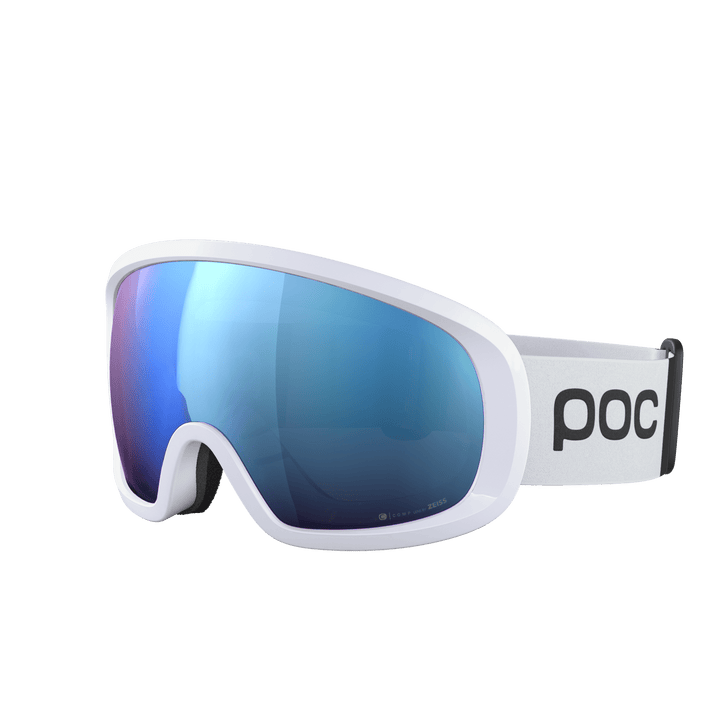 POC Fovea Mid Clarity Comp Youth Ski Goggles, Colour: White/Spektris Blue