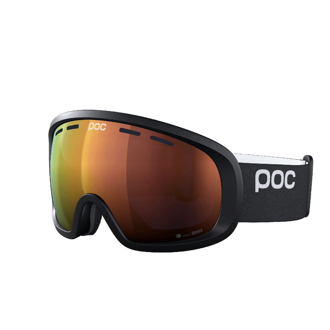 POC Fovea Mid Clarity Youth Ski Goggles, Colour: Black/Spektris Orange