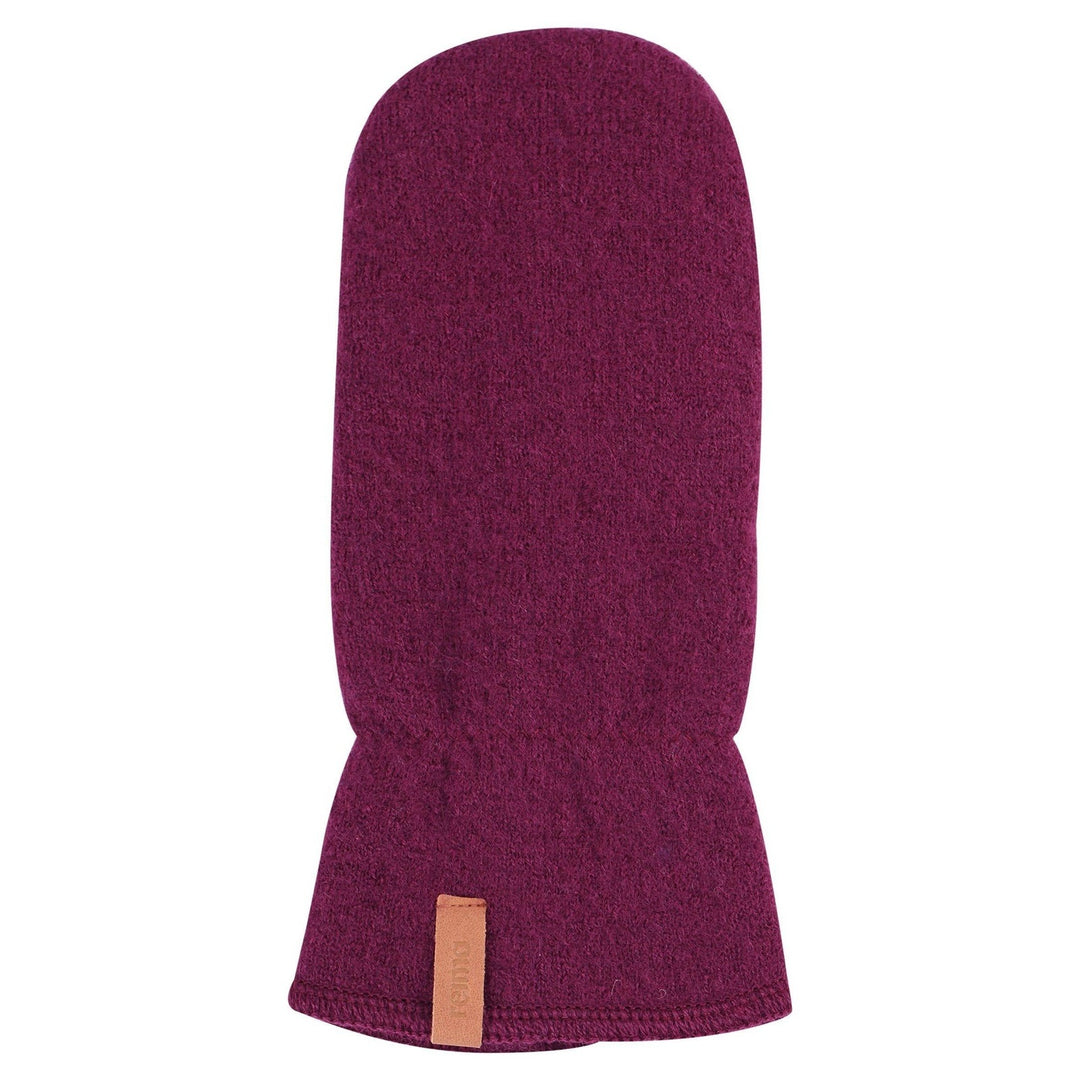 Reima Hangen Knitted Wool Mittens, Colour: Deep Purple