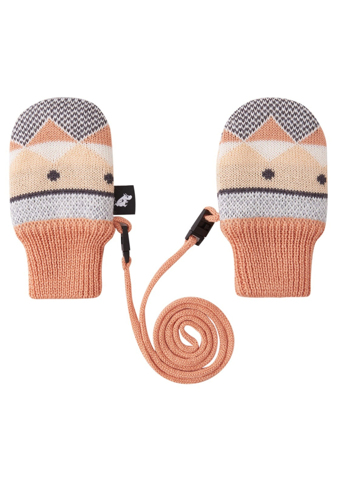 Reima Moomin Viska Wool Mittens, Colour: Autumn Orange