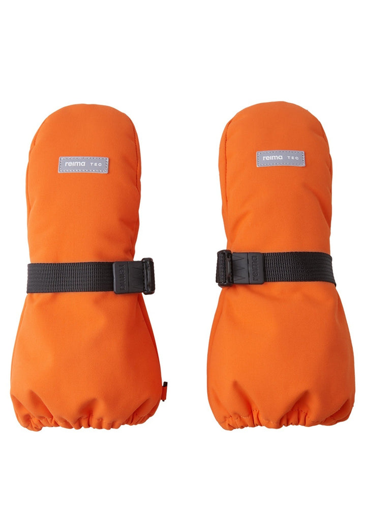 Reima Ote Kids Waterproof Snow Mittens, Colour: True Orange