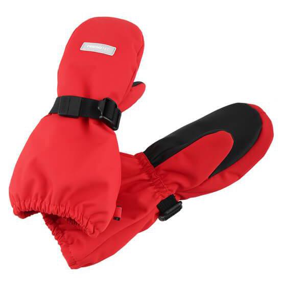 Reima Ote Kids Waterproof Snow Mittens, Colour: Tomato Red