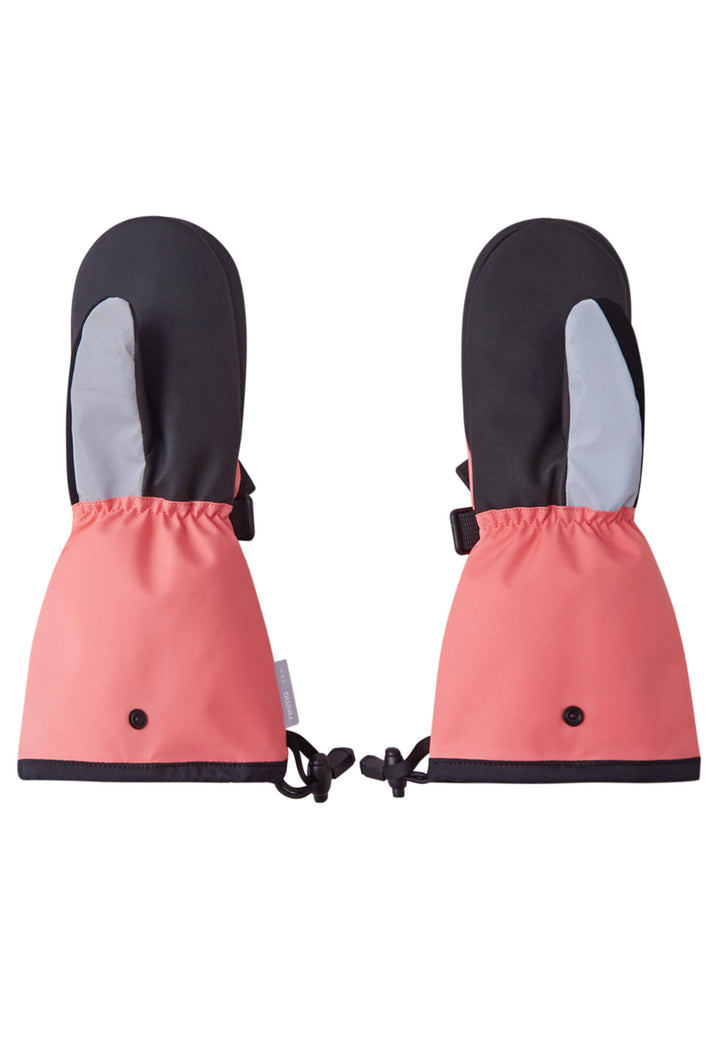 Reima Snoukka Waterproof Ski Mittens, Colour: Pink Coral
