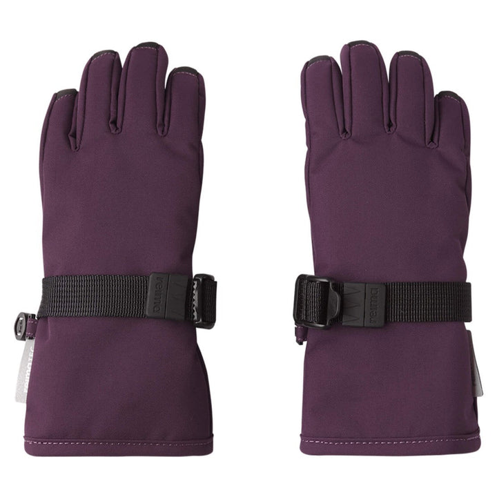 Reima Tartu Kids Waterproof Snow Gloves, Colour: Deep Purple