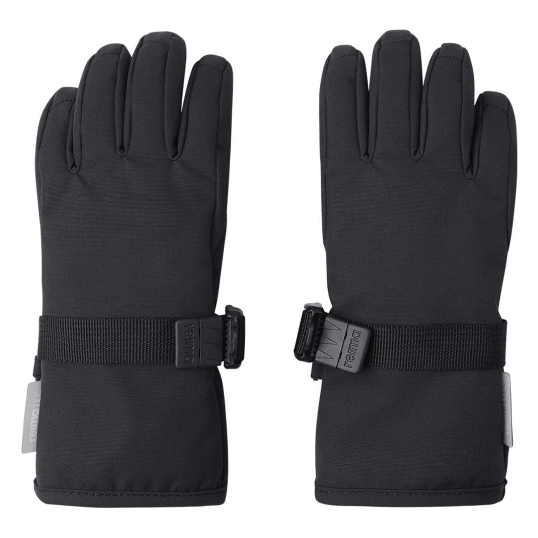 Reima Tartu Kids Waterproof Snow Gloves, Colour: Black
