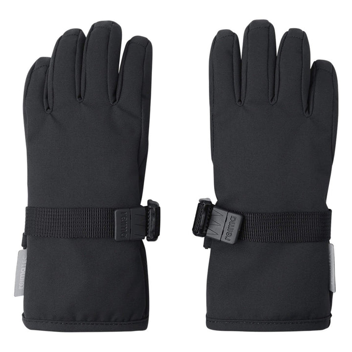 Reima Tartu Kids Waterproof Snow Gloves, Colour: Black