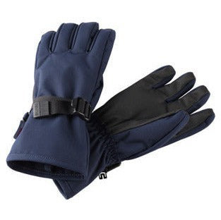 Reima Tartu Kids Waterproof Snow Gloves, Colour: Navy