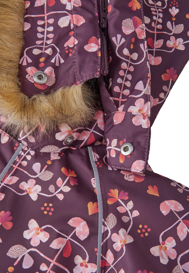 Reimatec Lappi Snow Suit - Purple Flowers