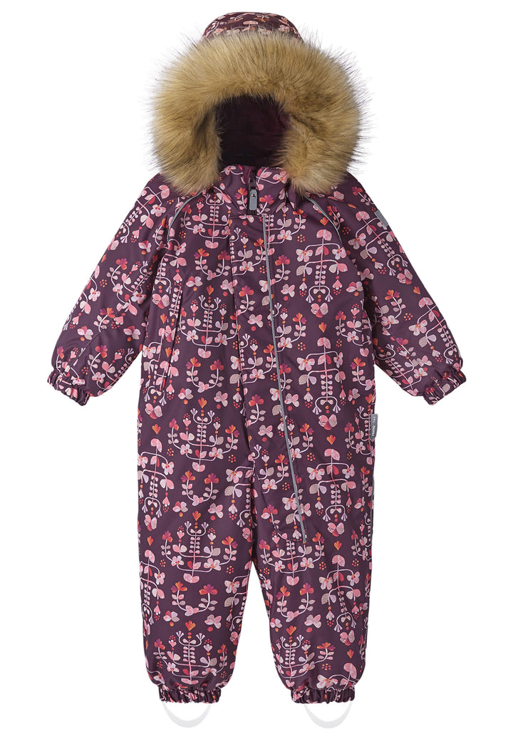 Reimatec Lappi Snow Suit - Purple Flowers