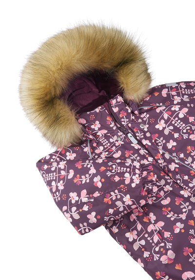 Reimatec Lappi Snow Suit - Purple Flowers