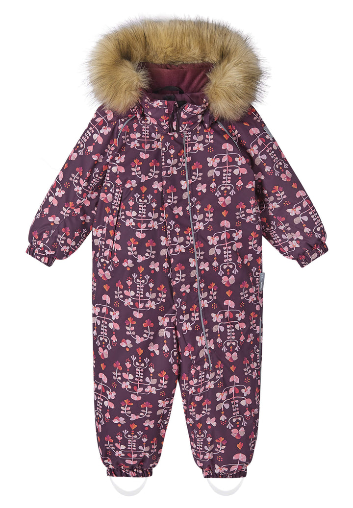 Reimatec Lappi Snow Suit - Purple Flowers
