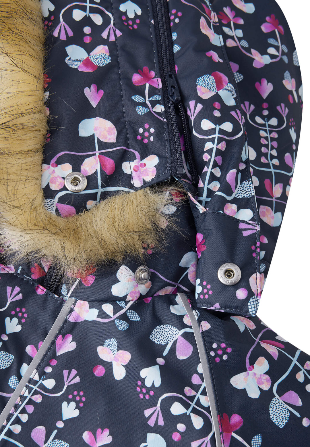 Reimatec Lappi Snow Suit - Navy Flowers