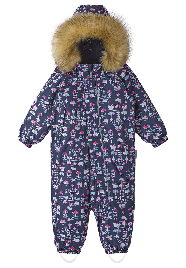 Reimatec Lappi Snow Suit - Navy Flowers