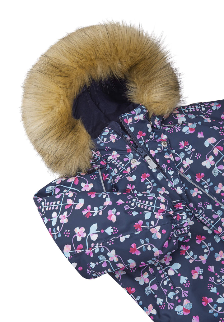 Reimatec Lappi Snow Suit - Navy Flowers