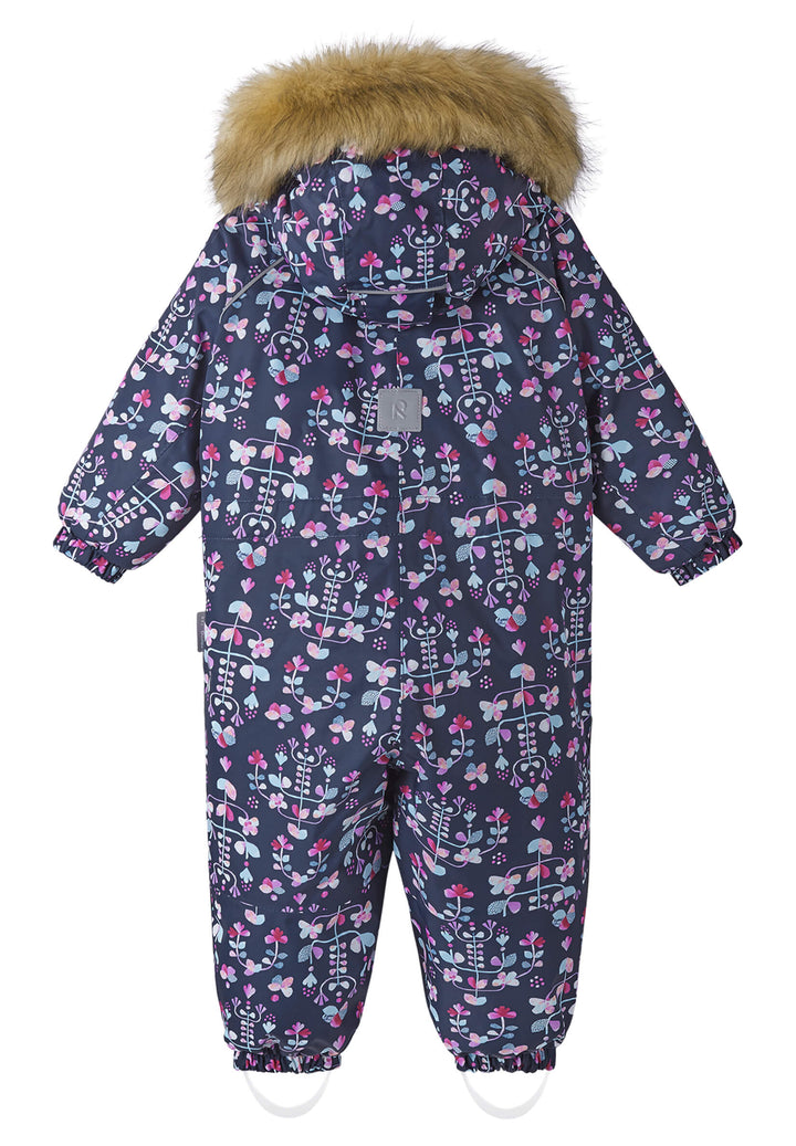 Reimatec Lappi Snow Suit - Navy Flowers