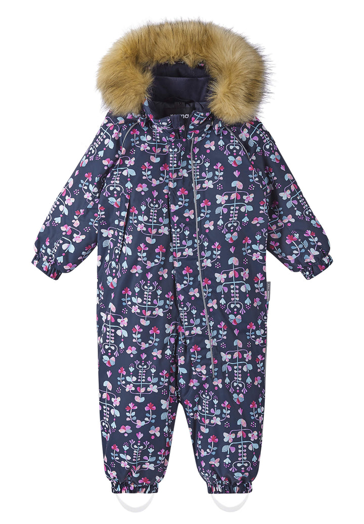 Reimatec Lappi Snow Suit - Navy Flowers