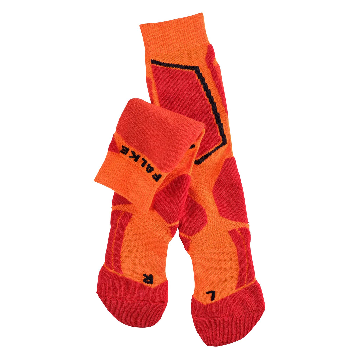 SnowKids Socks Falke Strick SK2 Ski Sock - Flash Orange