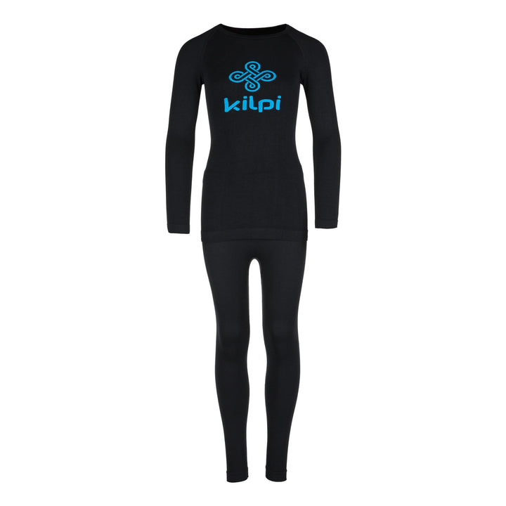 SnowKids Baselayers 4Y / Black Kilpi Nathaniel Optidry Baselayer Set
