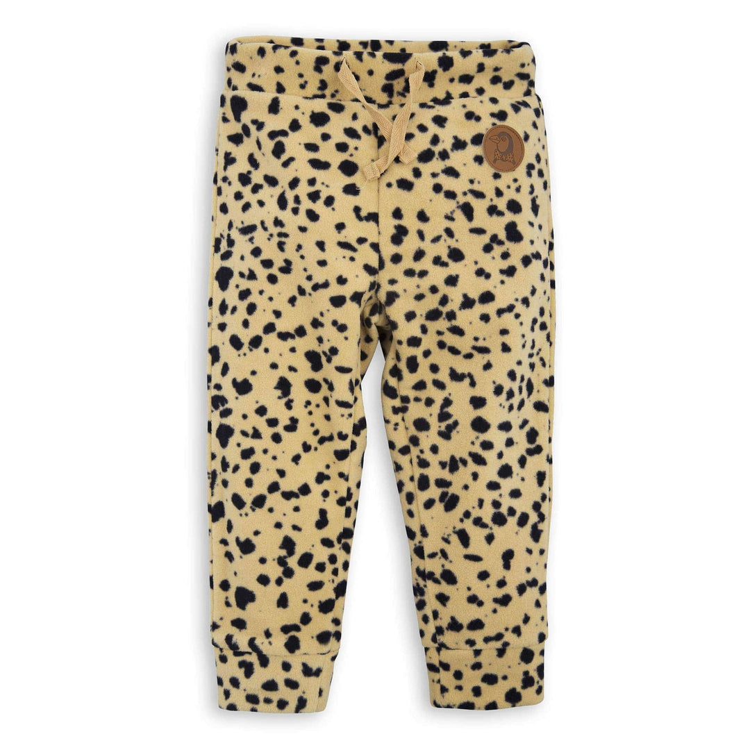 SnowKids Midlayers 0-6M Mini Rodini Fleece Pants - Animal Spotted Print