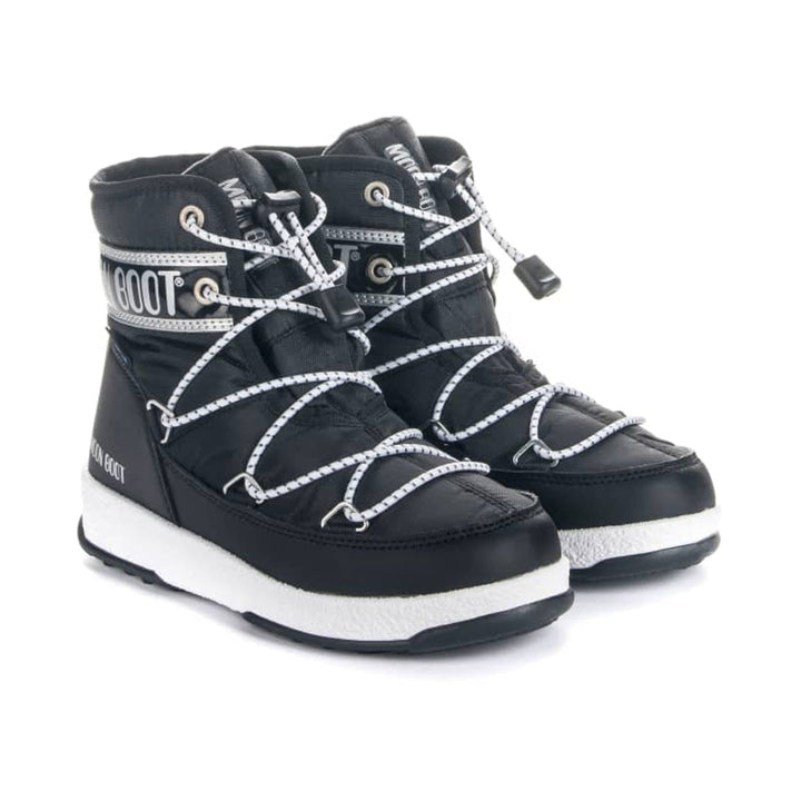 SnowKids Footwear Moon Boot Jr Boy Mid WP Boot - Black