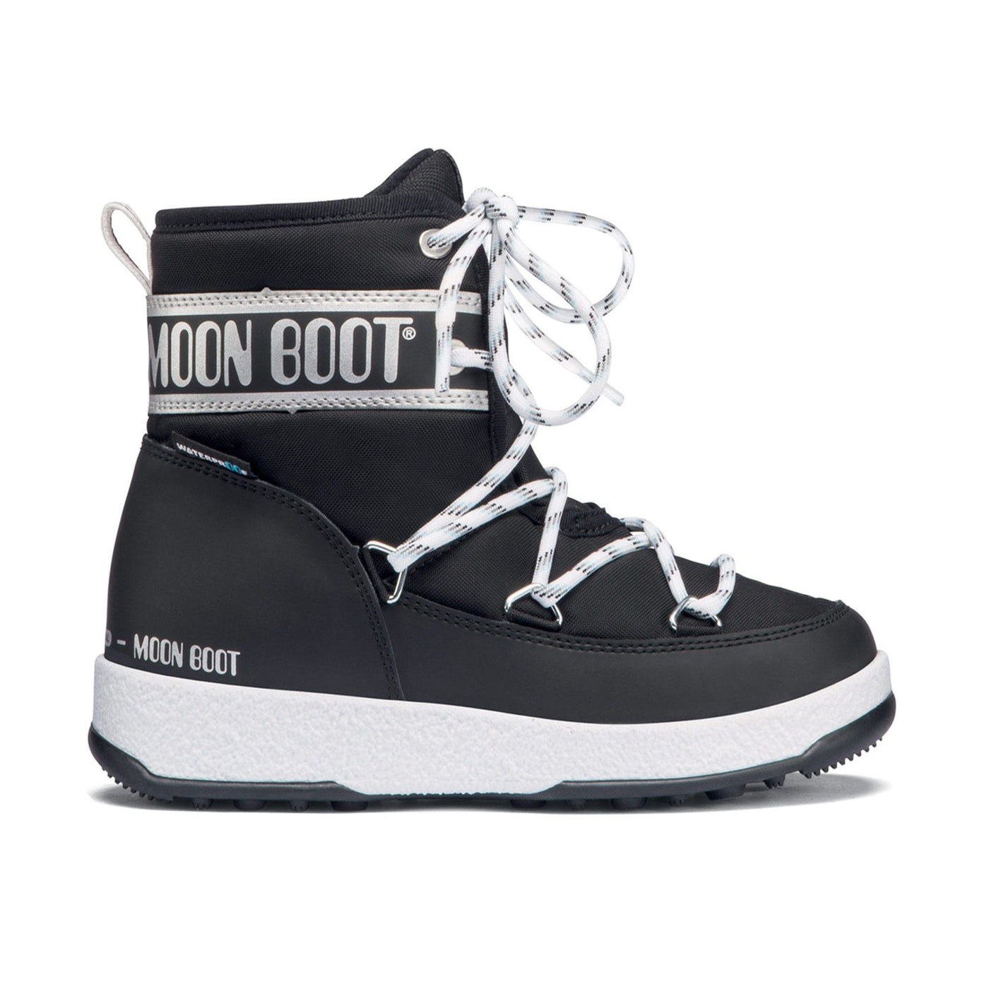 SnowKids Footwear Moon Boot Jr Boy Mid WP Boot - Black