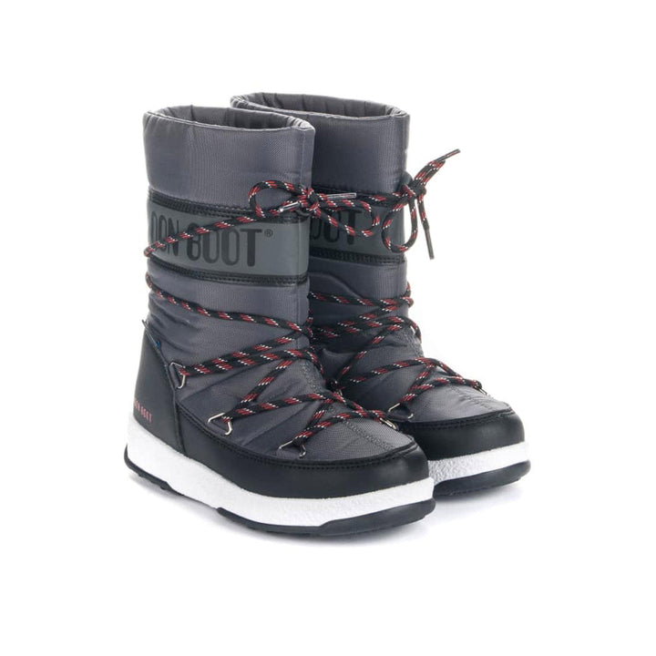 SnowKids Footwear EU 28 (UK 10) Moon Boot Jr Boy Sport WP Boot - Castlerock