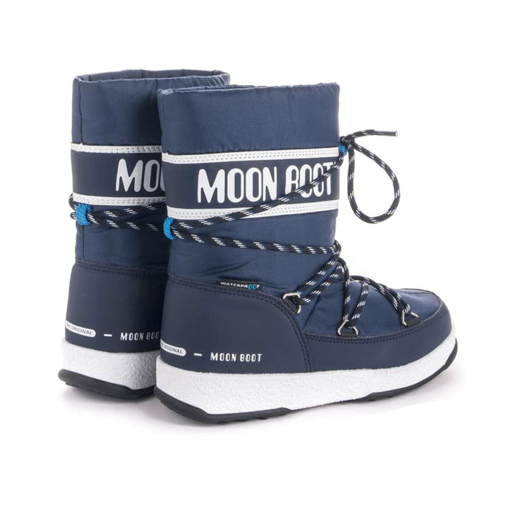 SnowKids Footwear Moon Boot Jr Boy Sport WP Boot - Navy