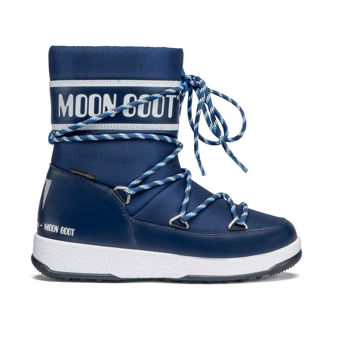 SnowKids Footwear Moon Boot Jr Boy Sport WP Boot - Navy