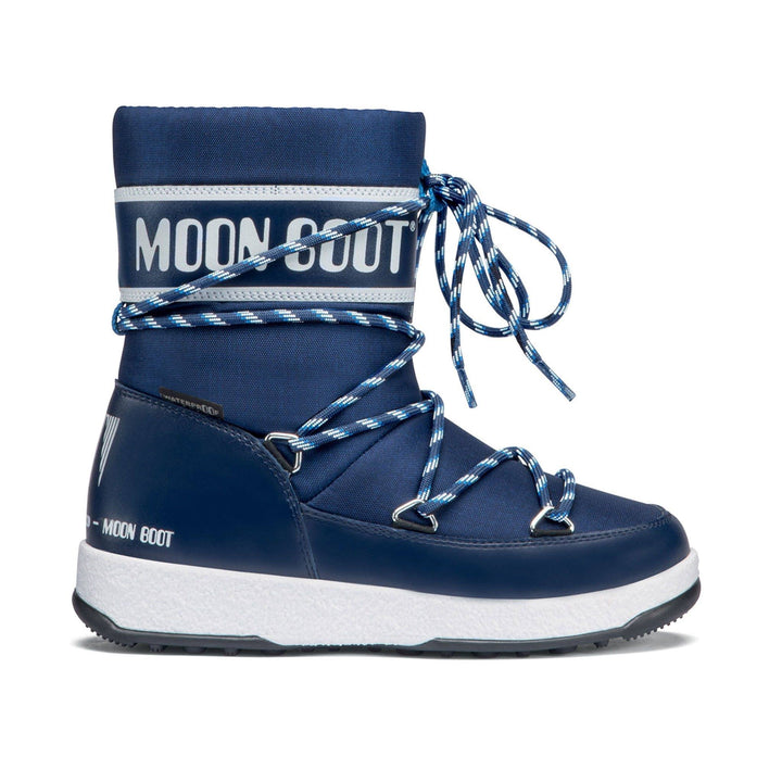 SnowKids Footwear Moon Boot Jr Boy Sport WP Boot - Navy
