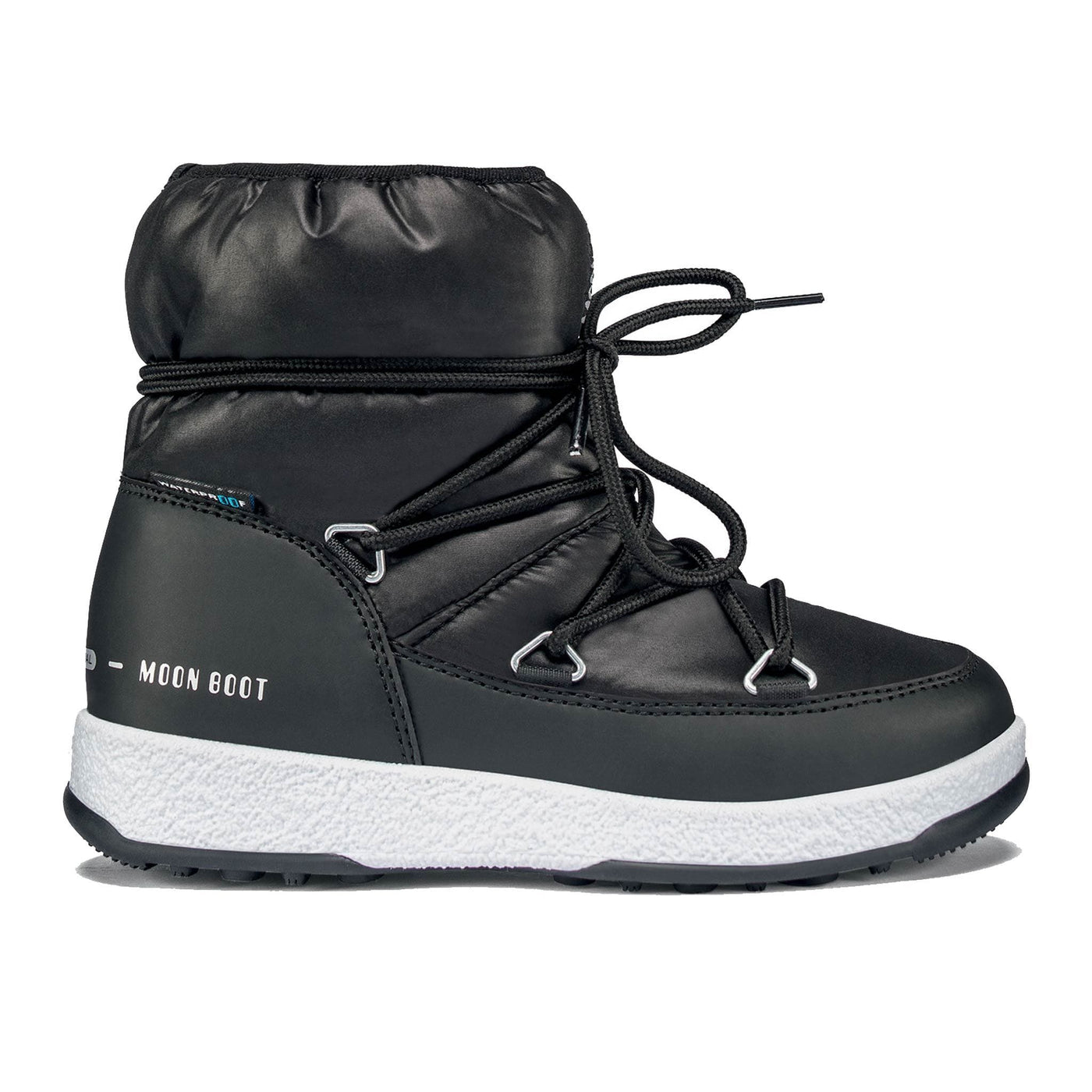 SnowKids Footwear EU 32 (UK 13) Moon Boot Jr Girl Low Nylon WP Boot - Black