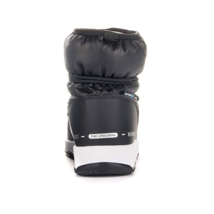 SnowKids Footwear Moon Boot Jr Girl Low Nylon WP Boot - Black