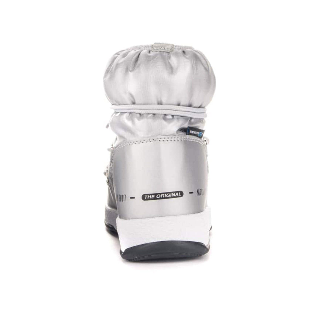 SnowKids Footwear Moon Boot Jr Girl Low Nylon WP Boot - Silver