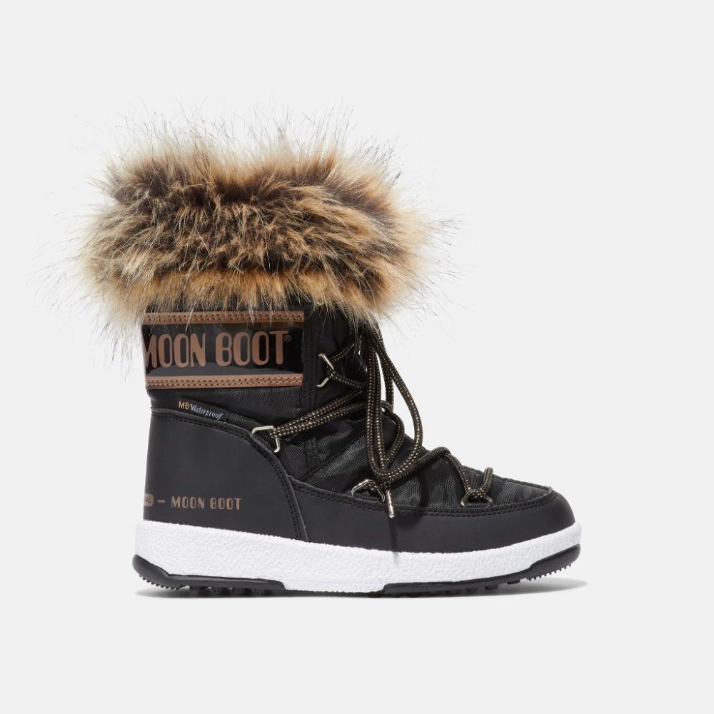 Moon boot monaco low black discount