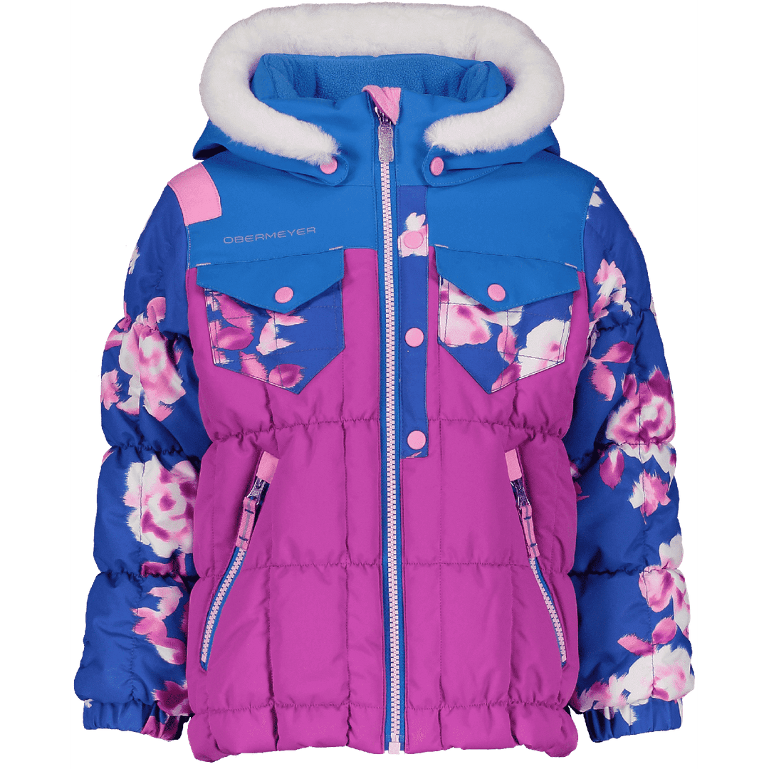 Obermeyer Outerwear Jacket Obermeyer Girls Jamie Jacket - Prickly Pear
