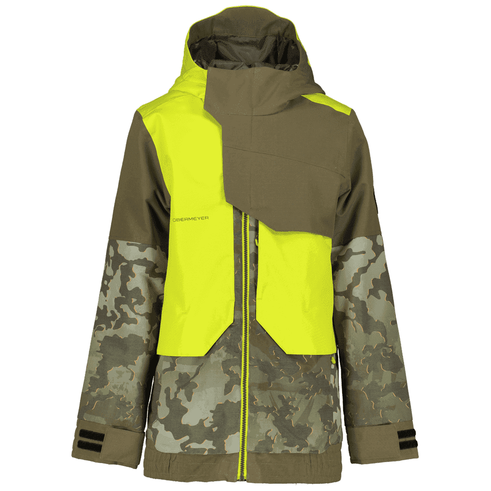 Obermeyer Outerwear Jacket Obermeyer Youth Boys Gage Snow Jacket - Military Time