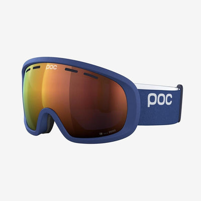 SnowKids Eyewear POC Fovea Mid Clarity Youth Ski Goggles - Blue/Spektris Orange Asian Fit