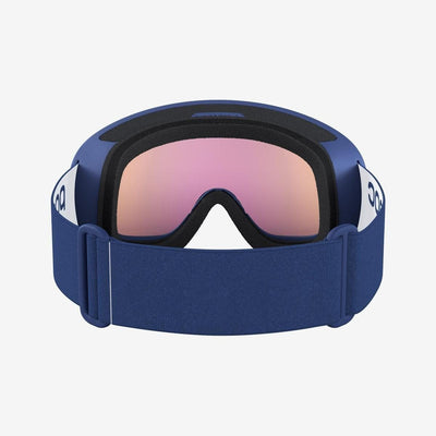 SnowKids Eyewear POC Fovea Mid Clarity Youth Ski Goggles - Blue/Spektris Orange Asian Fit