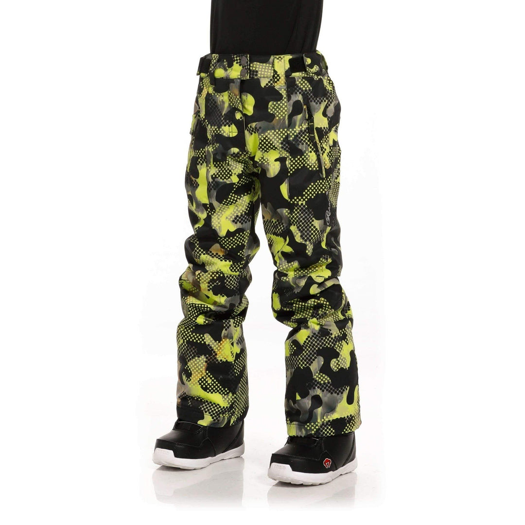 Rehall Outerwear Pants Rehall Abbey Girls Snow Pants - Popart Lime
